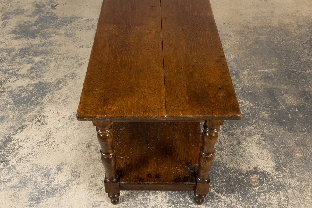 ON HOLD Mid 19th Century French Provincial Oak Draper’s Console Table