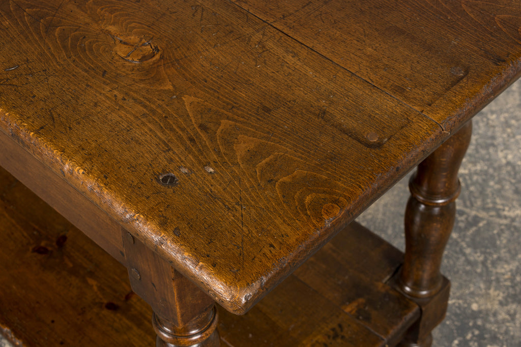 ON HOLD Mid 19th Century French Provincial Oak Draper’s Console Table