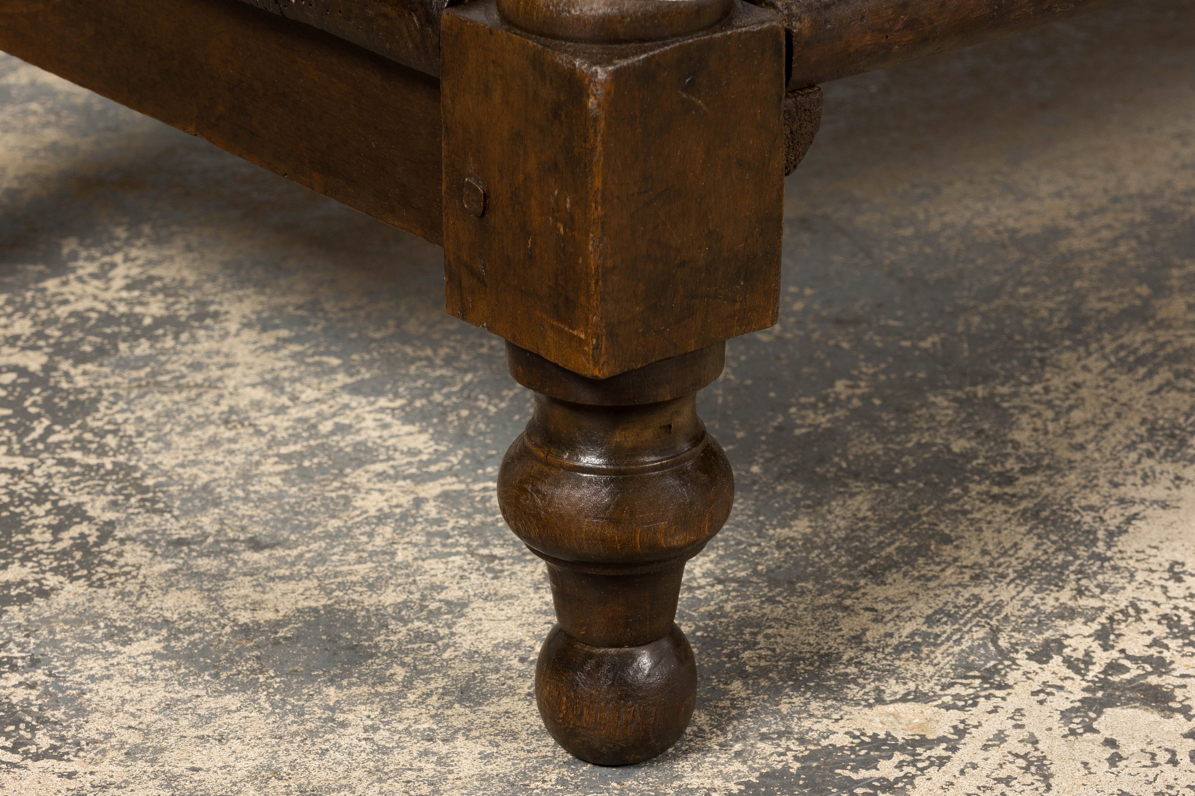 ON HOLD Mid 19th Century French Provincial Oak Draper’s Console Table