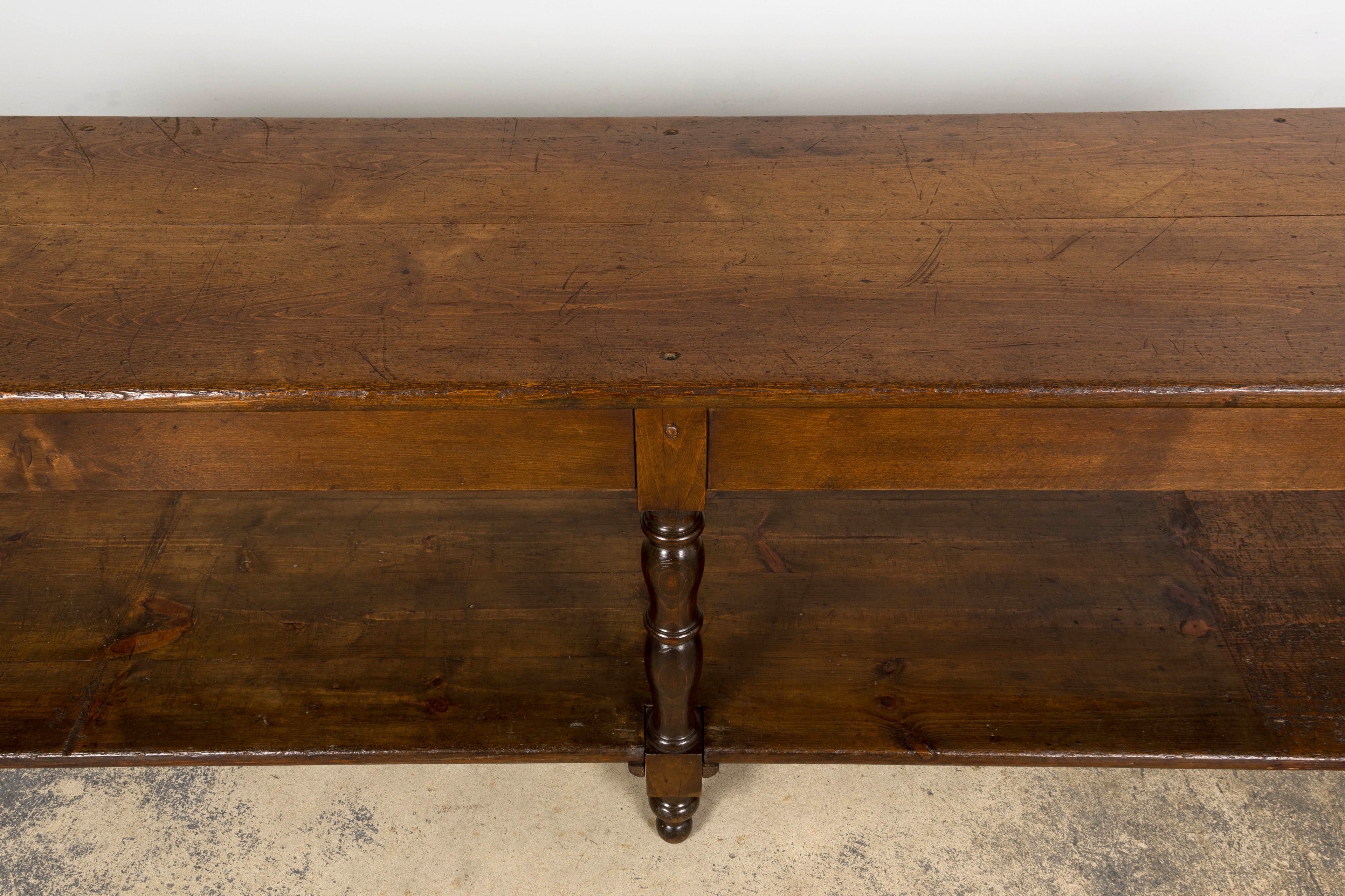 ON HOLD Mid 19th Century French Provincial Oak Draper’s Console Table