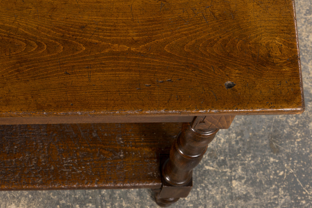 ON HOLD Mid 19th Century French Provincial Oak Draper’s Console Table