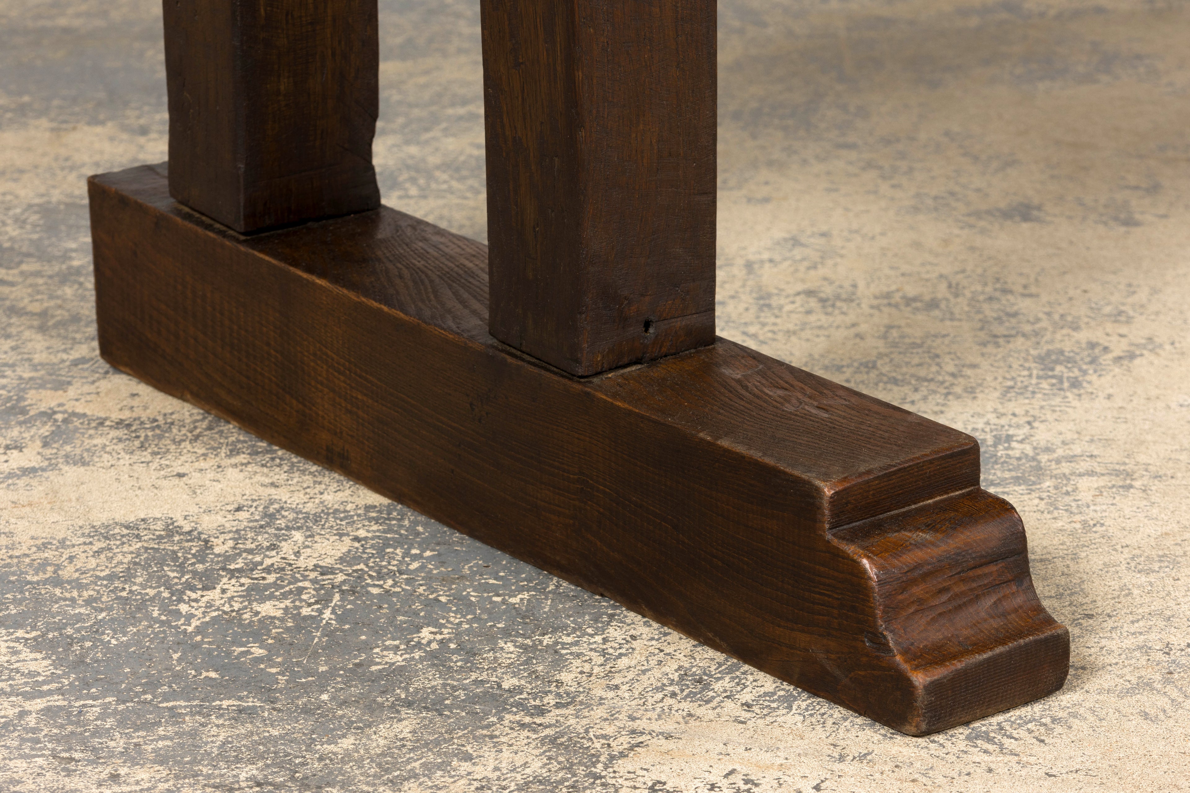 Mid 19th Century French Provincial Oak Hall Bench
