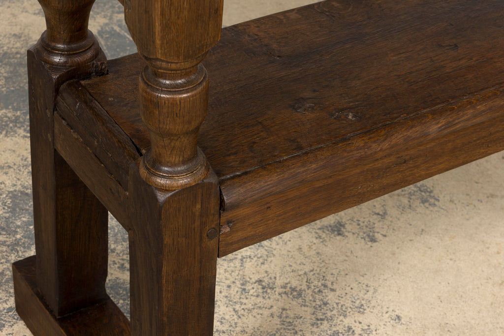 Mid 19th Century French Provincial Oak Hall Bench