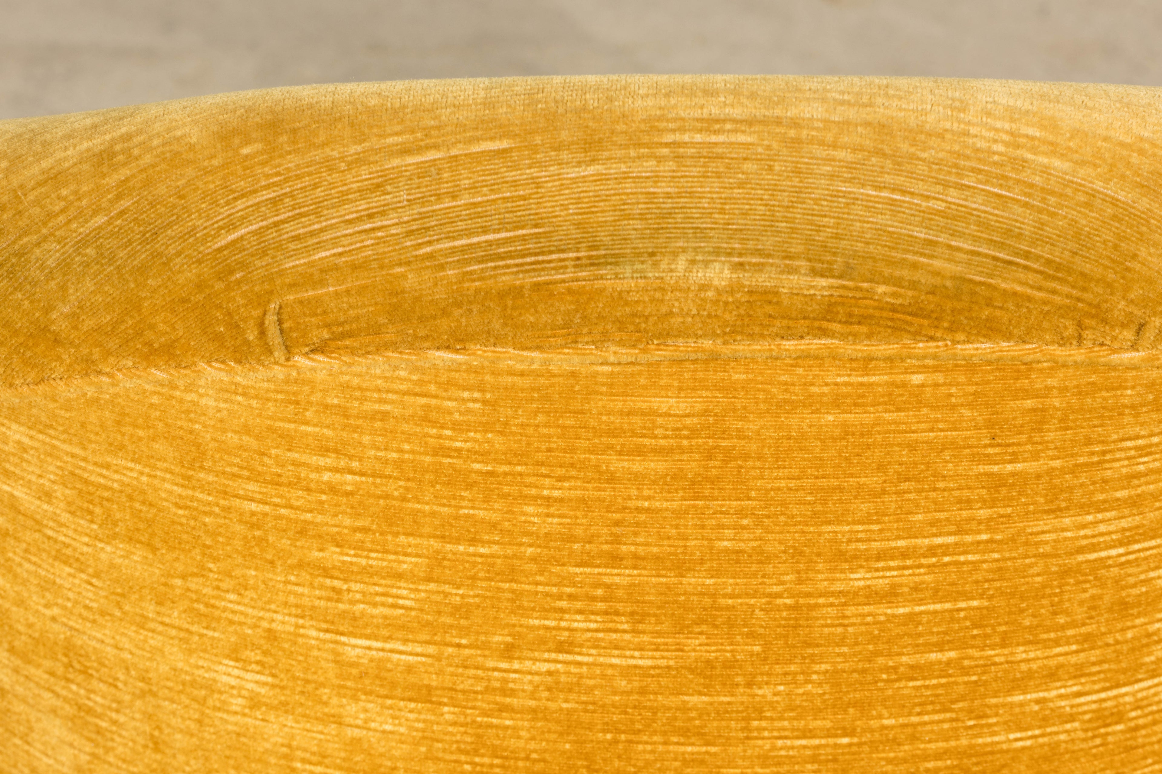 Napoleon III Style Velvet Crapaud Armchair, Provence, 1940