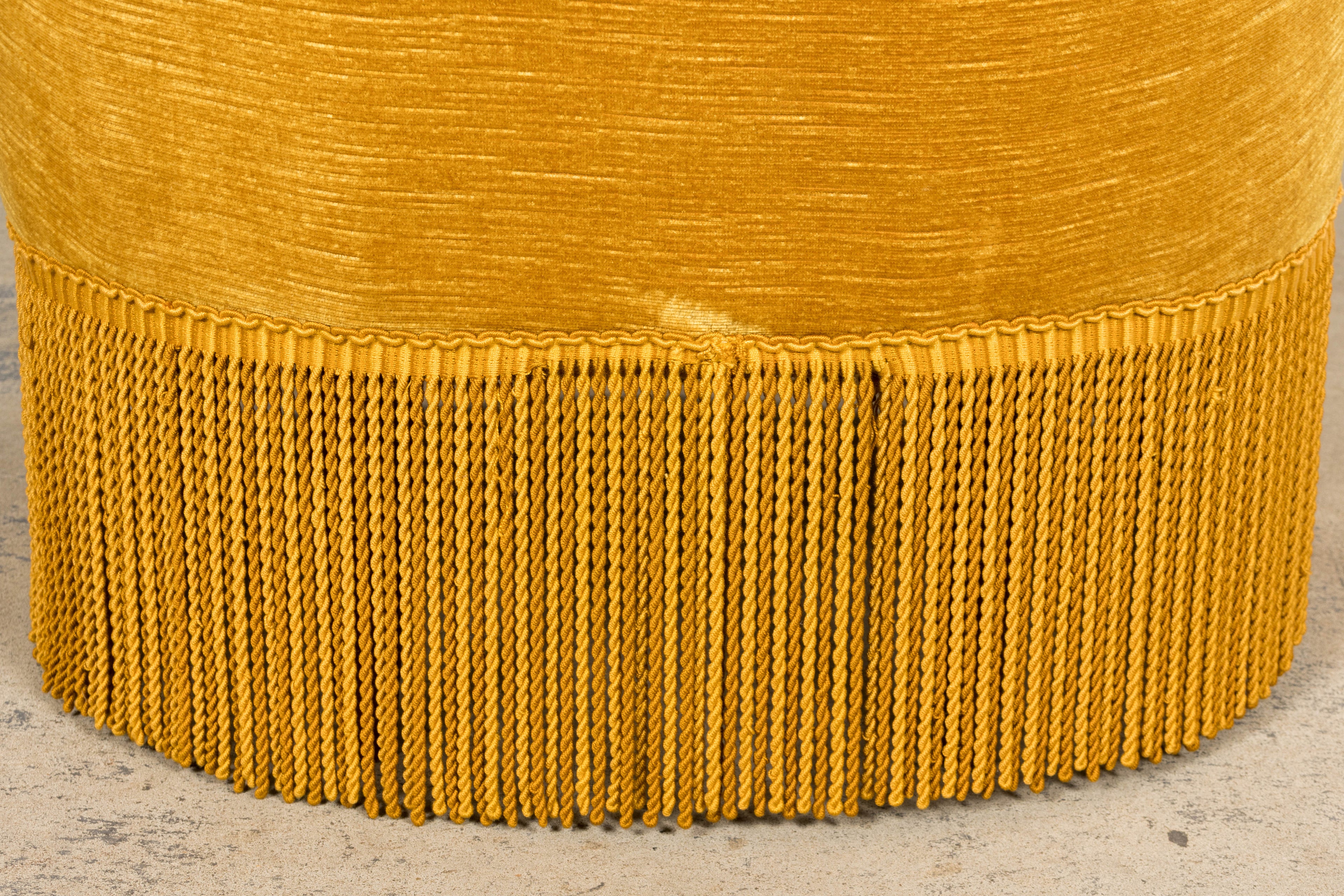 Napoleon III Style Velvet Crapaud Armchair, Provence, 1940