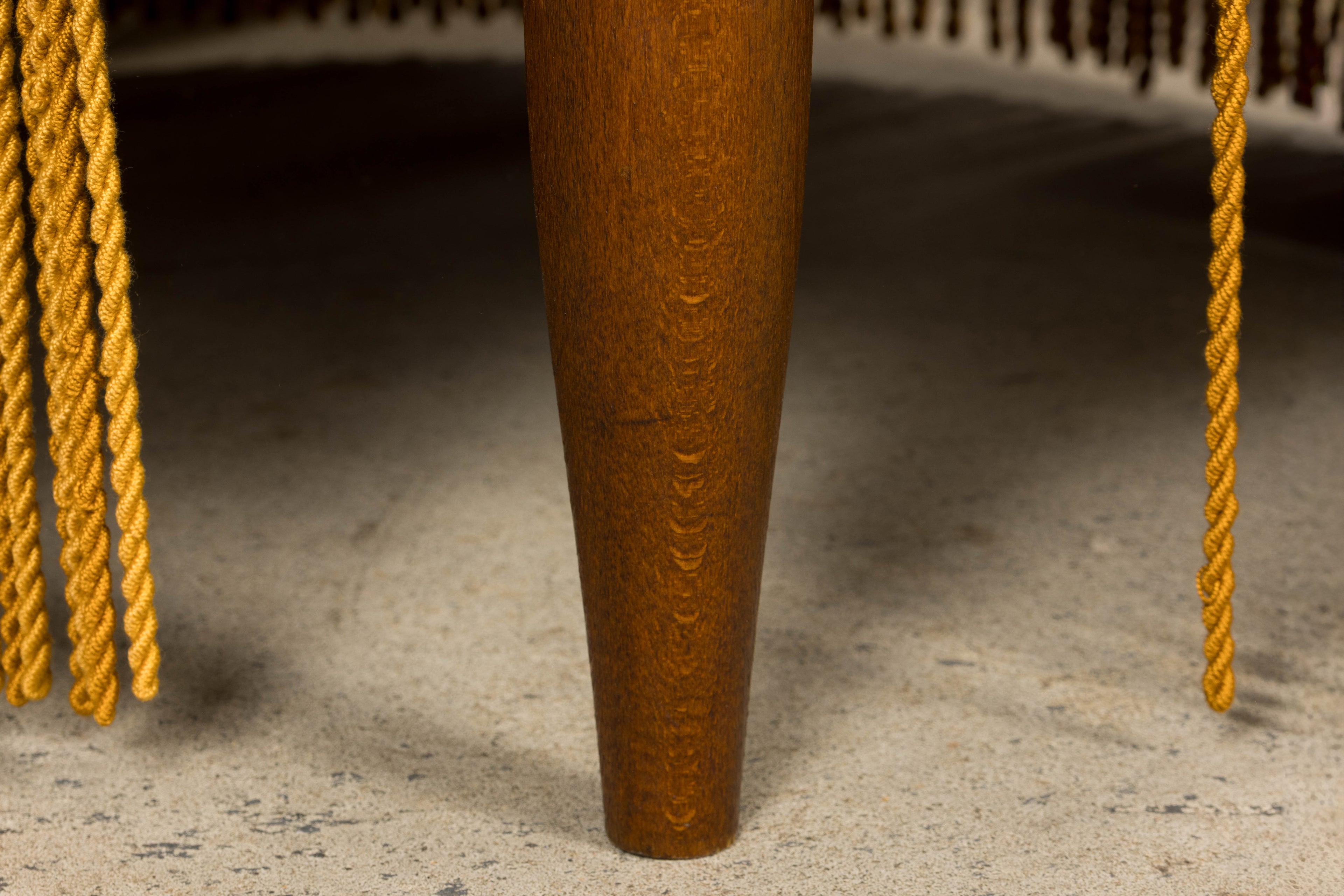Napoleon III Style Velvet Crapaud Armchair, Provence, 1940