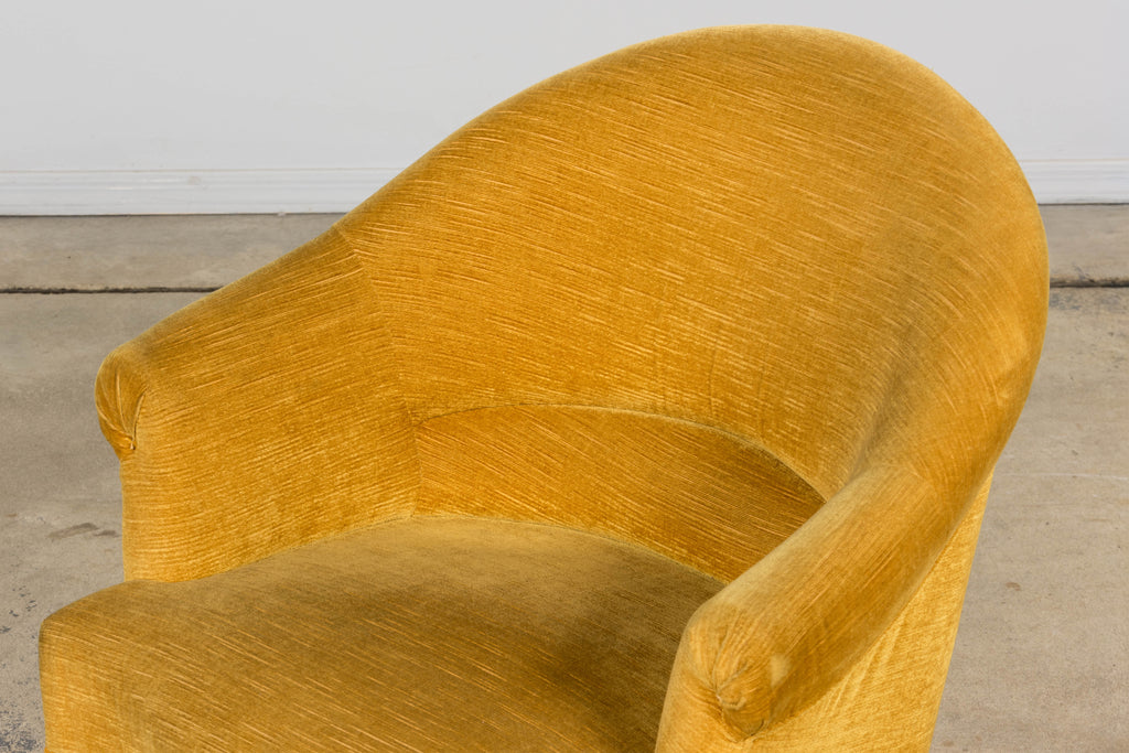 Napoleon III Style Velvet Crapaud Armchair, Provence, 1940