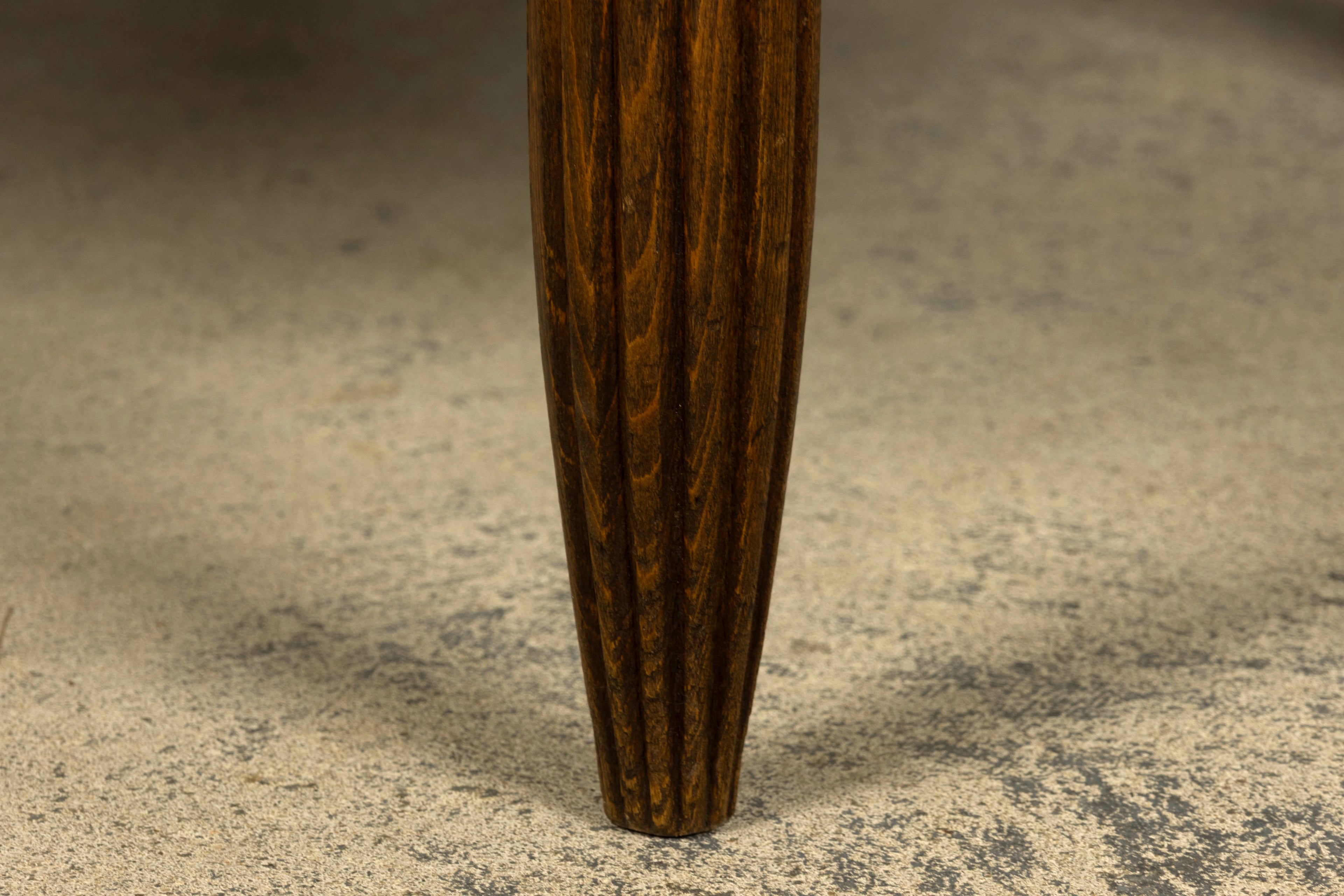 Pair of French Art Deco Maple Gondola Barrel Chairs, Provence, circa 1925