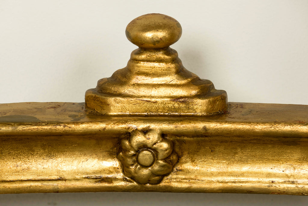 Pair of 18th Century French Louis XVI Giltwood Demilune Console Tables