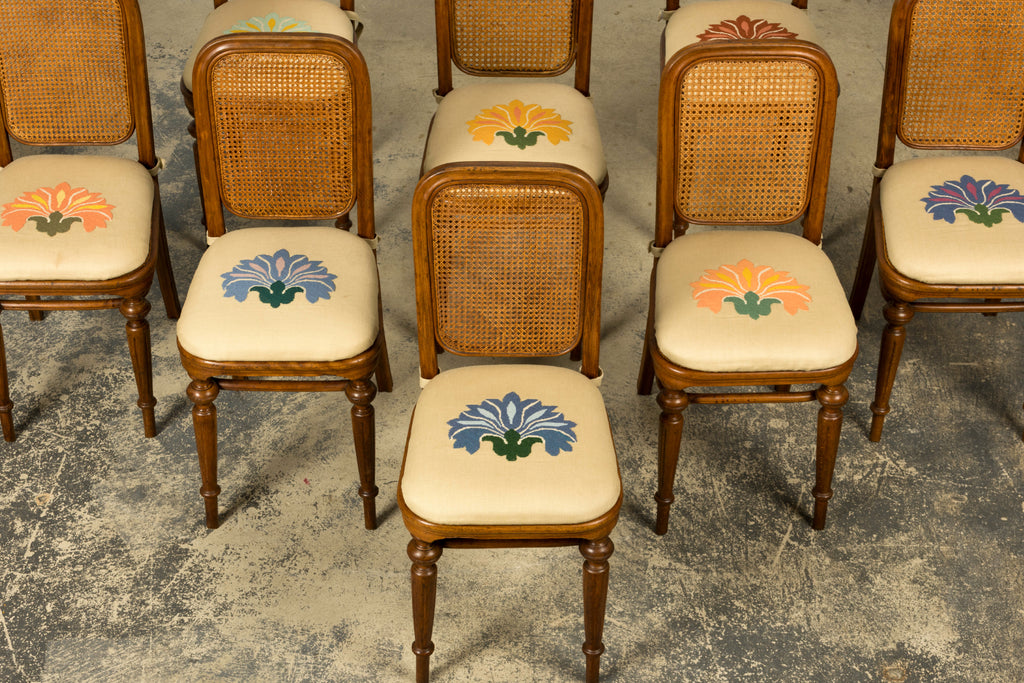 Set of 10 Late 19th Century Austrian Thonet Bentwood Cane Dining Chairs