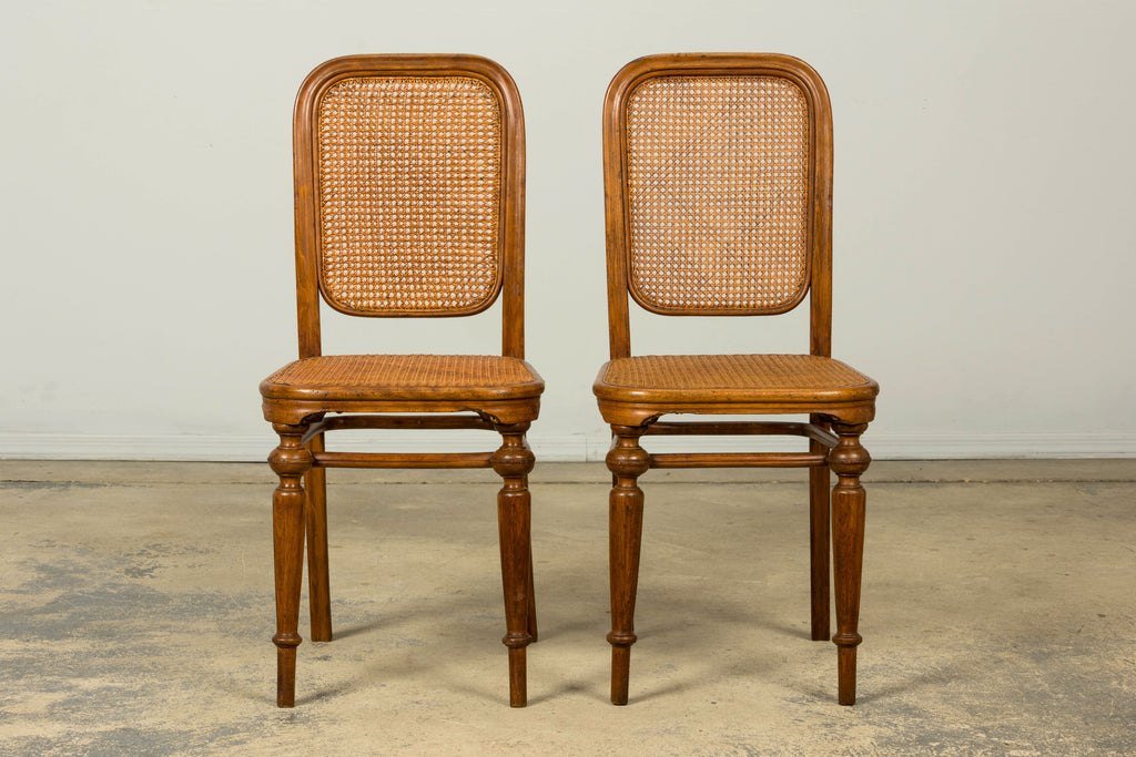 Set of 10 Late 19th Century Austrian Thonet Bentwood Cane Dining Chairs