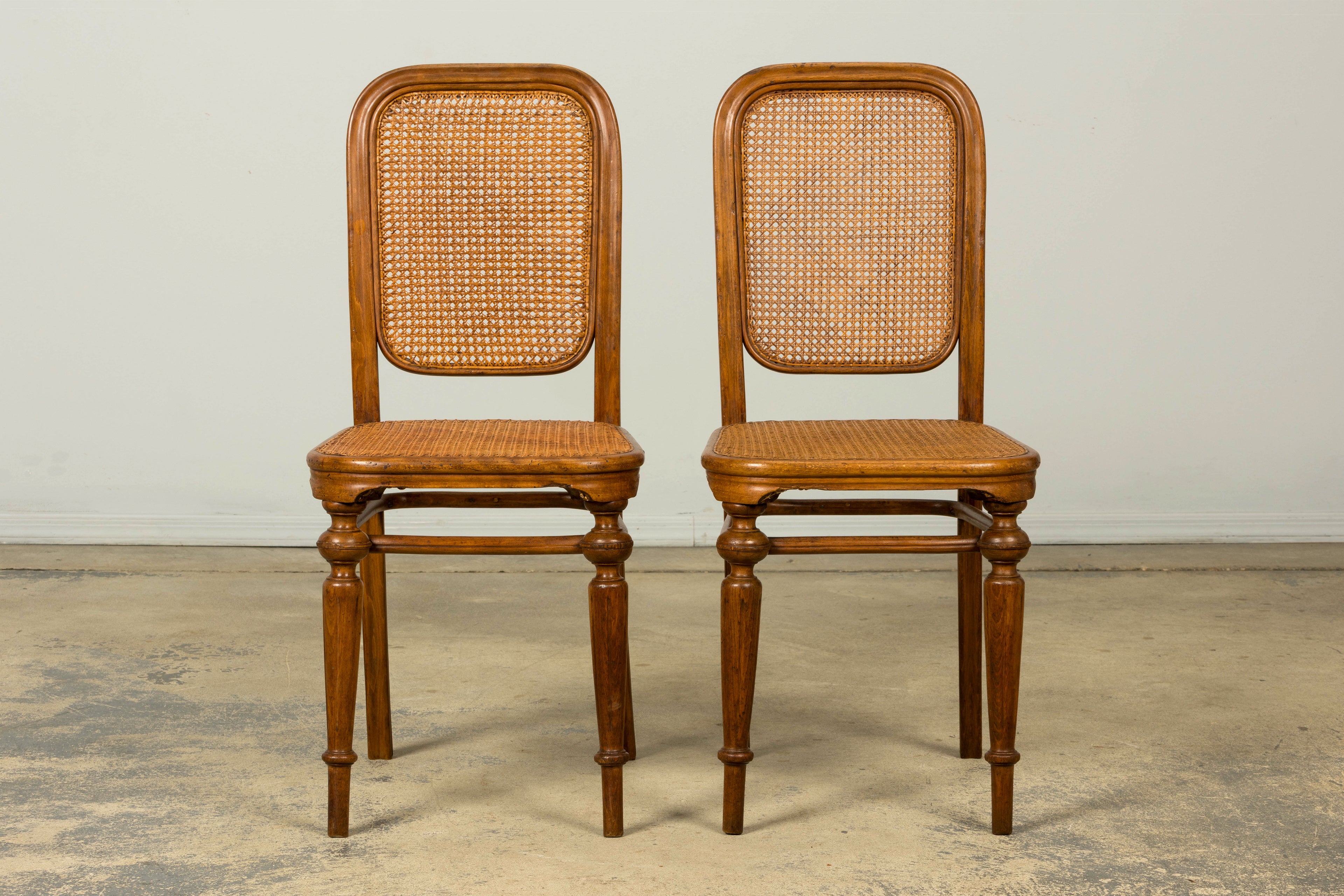 Set of 10 Late 19th Century Austrian Thonet Bentwood Cane Dining Chairs