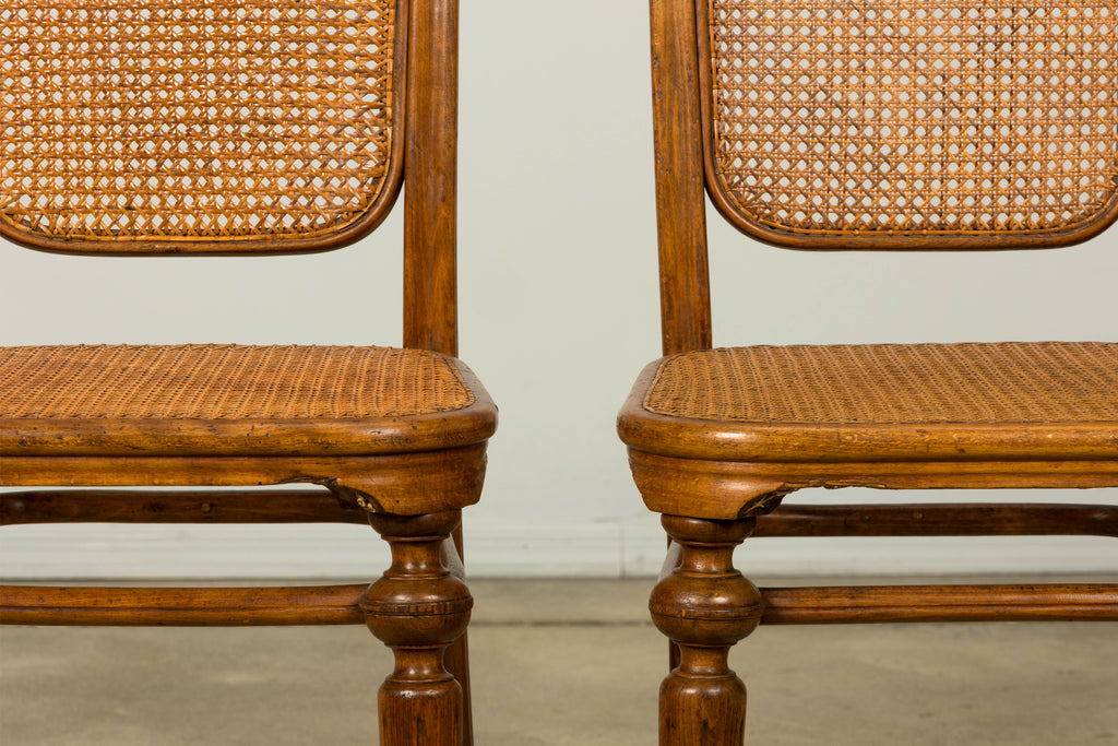 Set of 10 Late 19th Century Austrian Thonet Bentwood Cane Dining Chairs