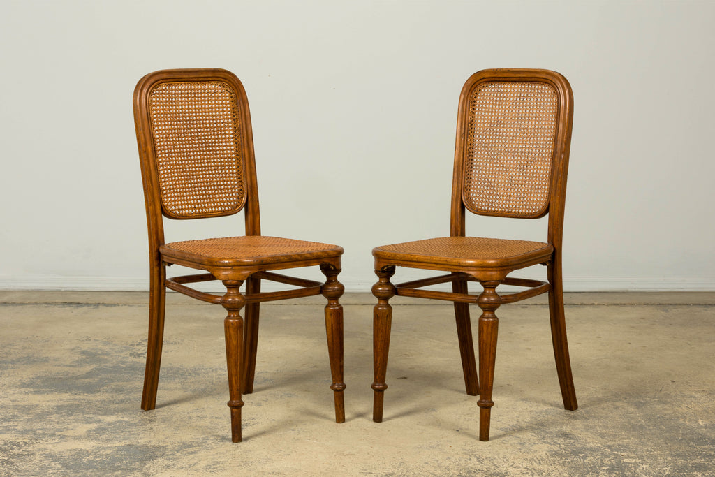 Set of 10 Late 19th Century Austrian Thonet Bentwood Cane Dining Chairs