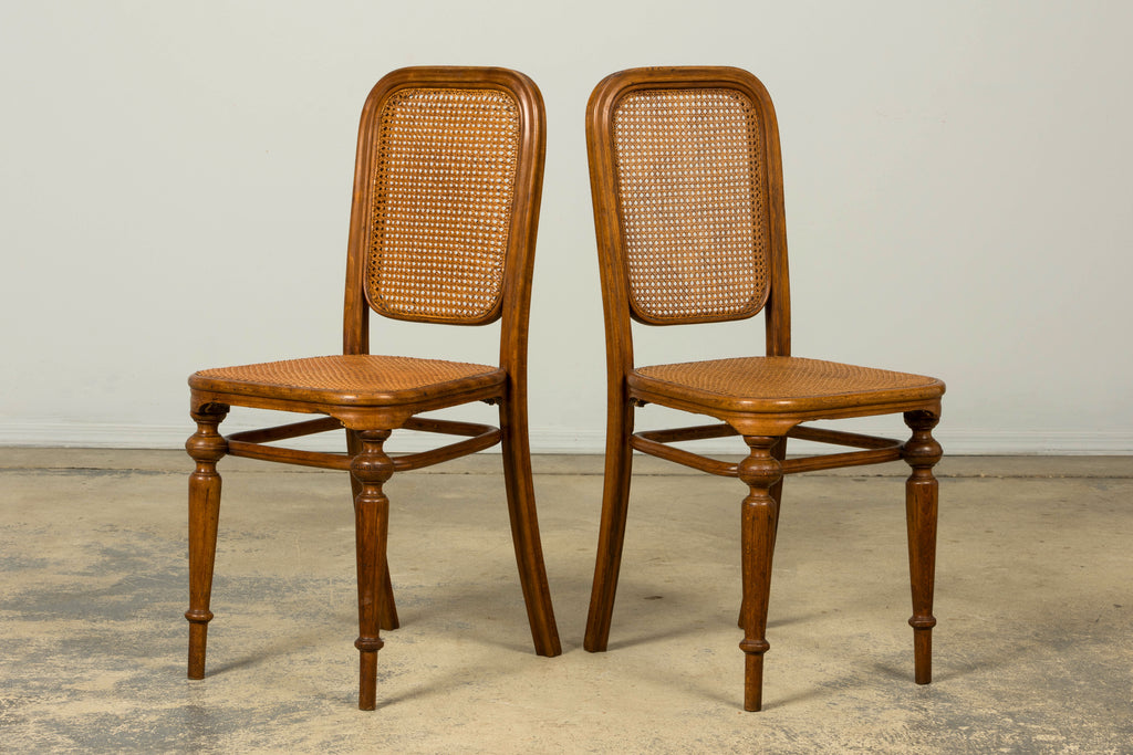Set of 10 Late 19th Century Austrian Thonet Bentwood Cane Dining Chairs