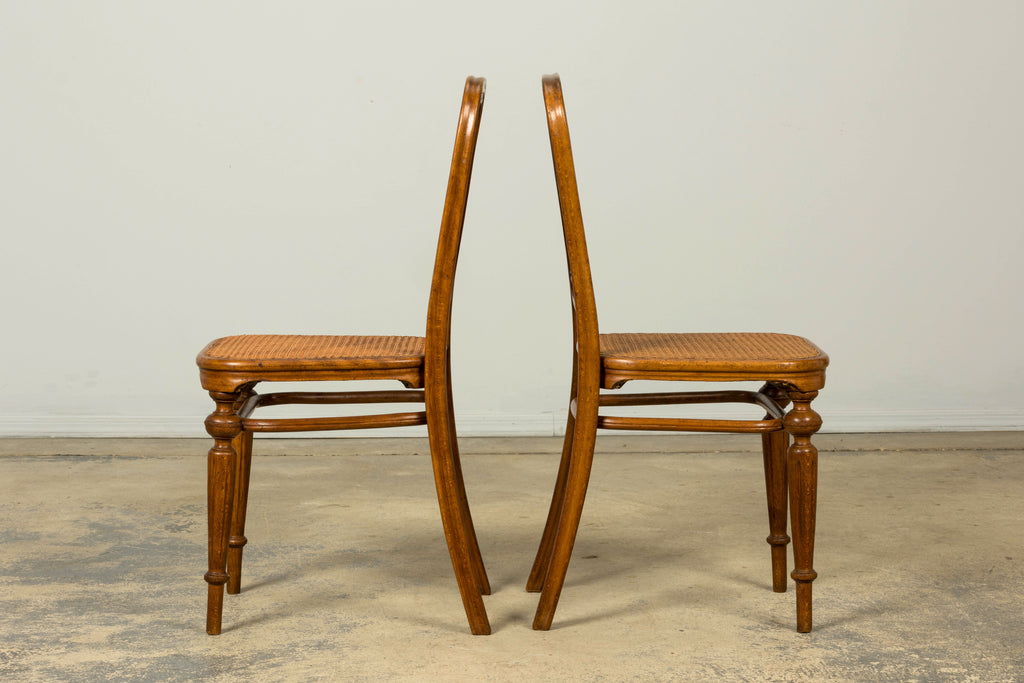 Set of 10 Late 19th Century Austrian Thonet Bentwood Cane Dining Chairs