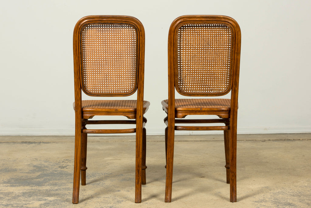 Set of 10 Late 19th Century Austrian Thonet Bentwood Cane Dining Chairs