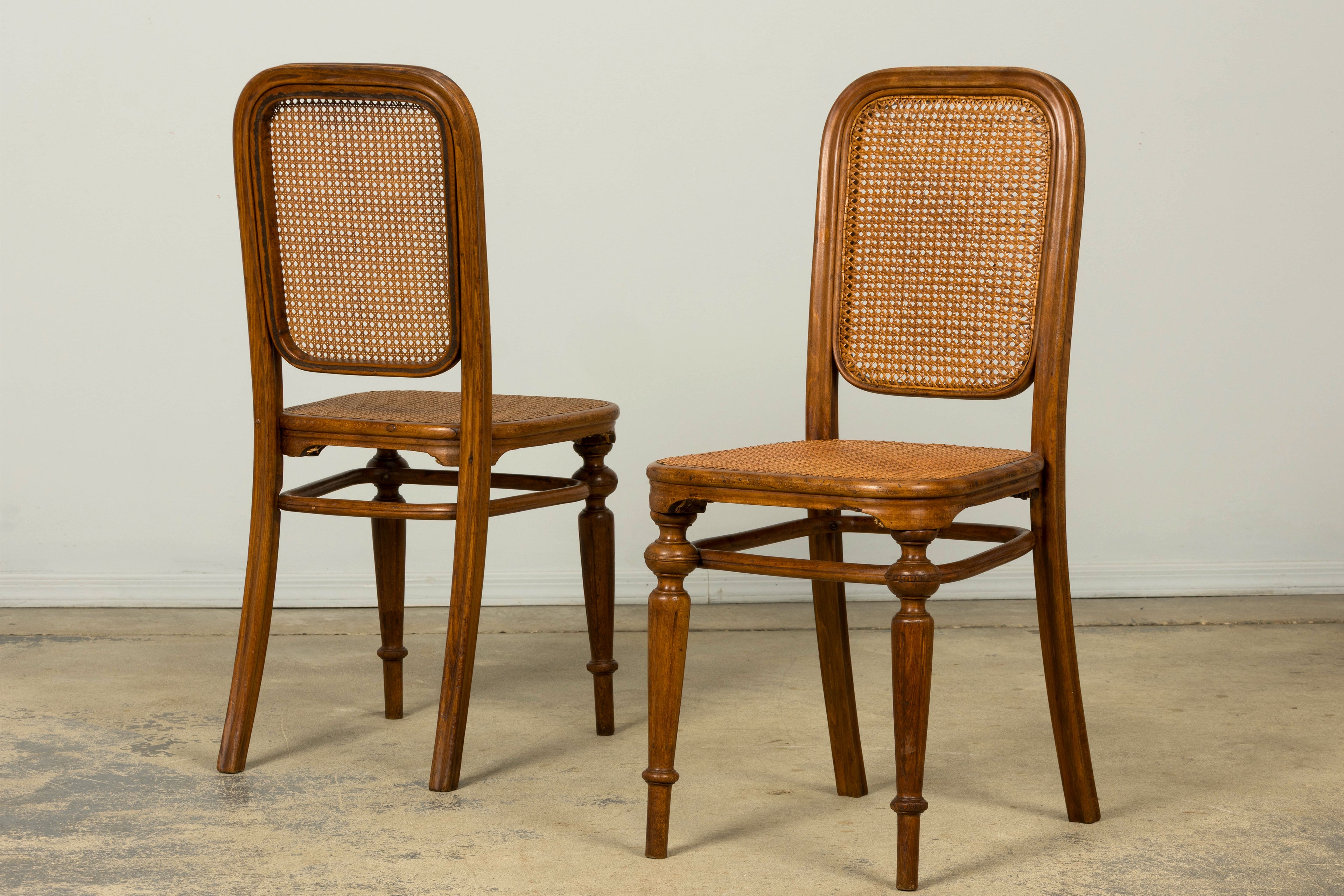Set of 10 Late 19th Century Austrian Thonet Bentwood Cane Dining Chairs