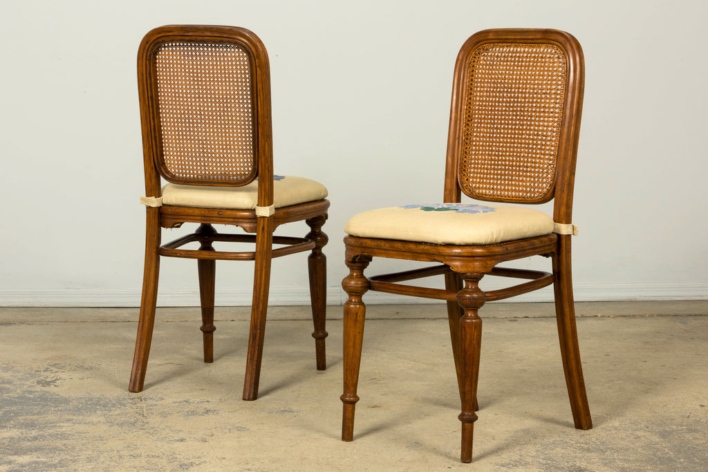 Set of 10 Late 19th Century Austrian Thonet Bentwood Cane Dining Chairs