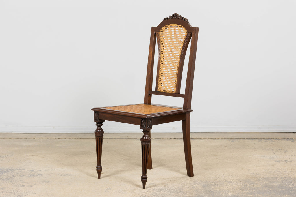 Set of Eight 19th Century French Napoléon III Mahogany Dining Chairs