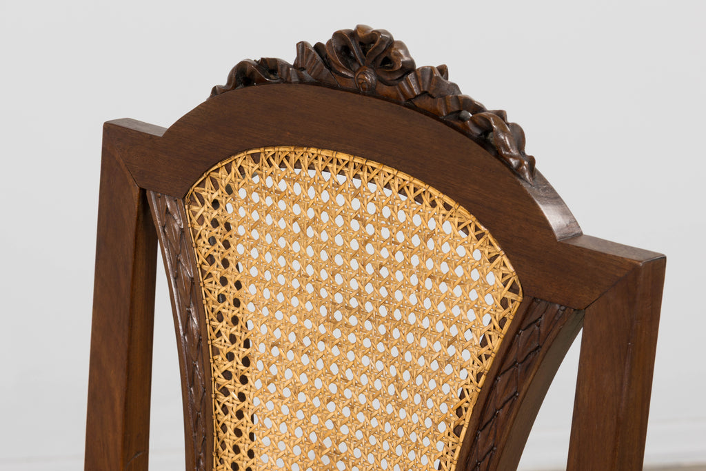 Set of Eight 19th Century French Napoléon III Mahogany Dining Chairs