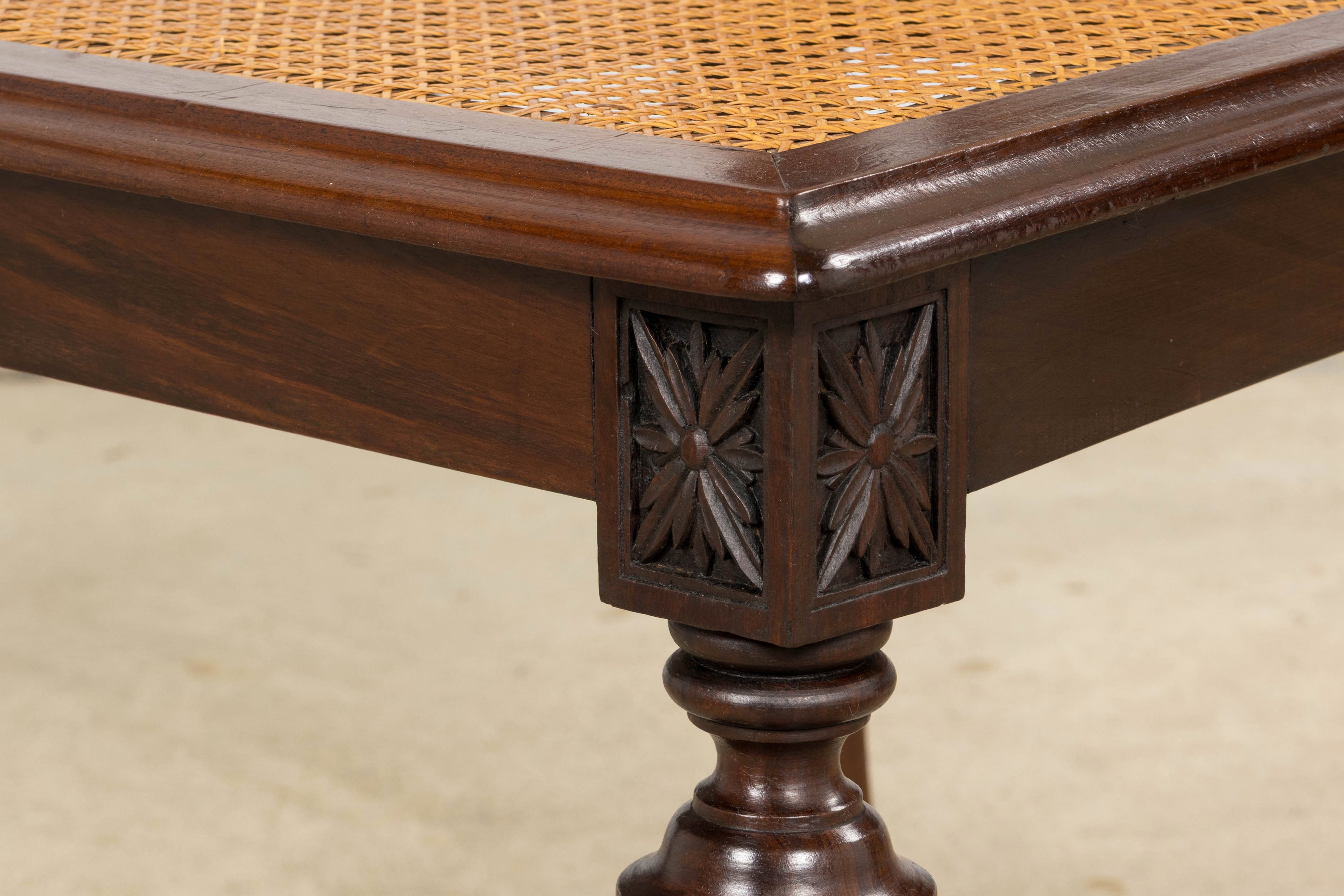 Set of Eight 19th Century French Napoléon III Mahogany Dining Chairs