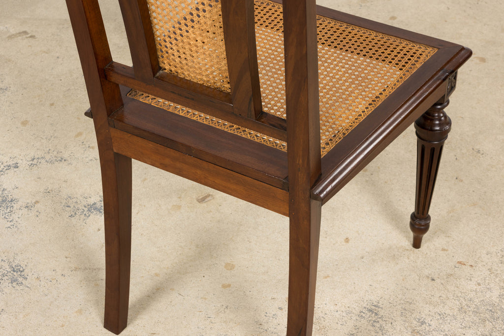Set of Eight 19th Century French Napoléon III Mahogany Dining Chairs
