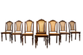 Set of Eight 19th Century French Napoléon III Mahogany Dining Chairs