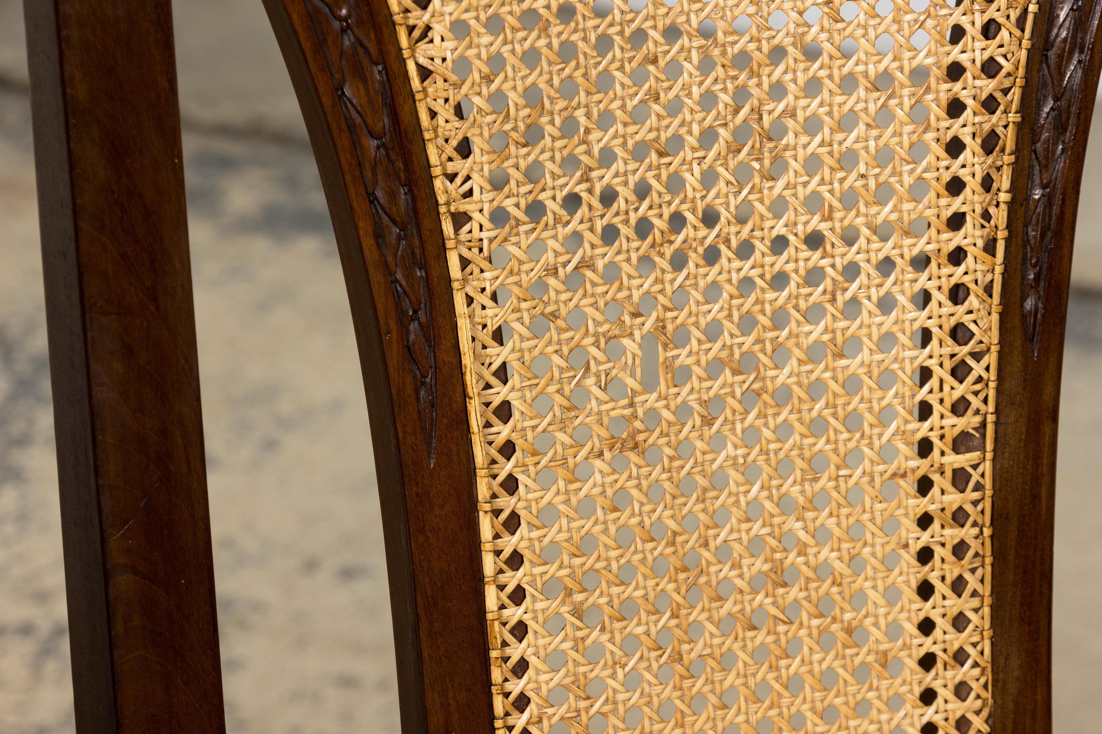 Set of Eight 19th Century French Napoléon III Mahogany Dining Chairs