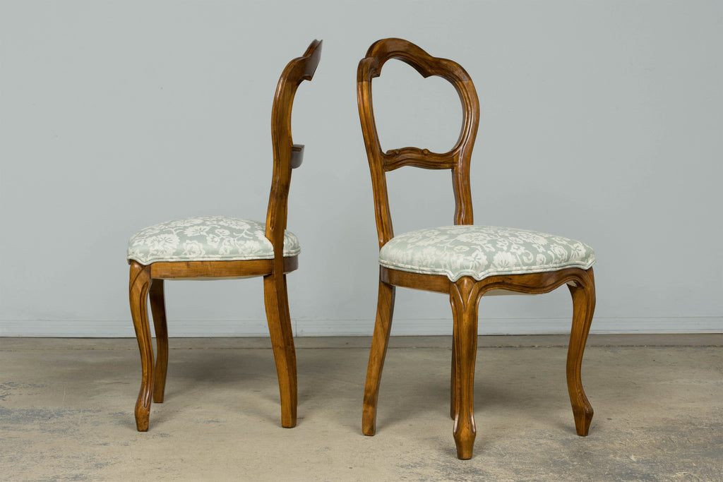 Set of 10 Antique French Louis Philippe Walnut Dining Chairs, Late 19th Century