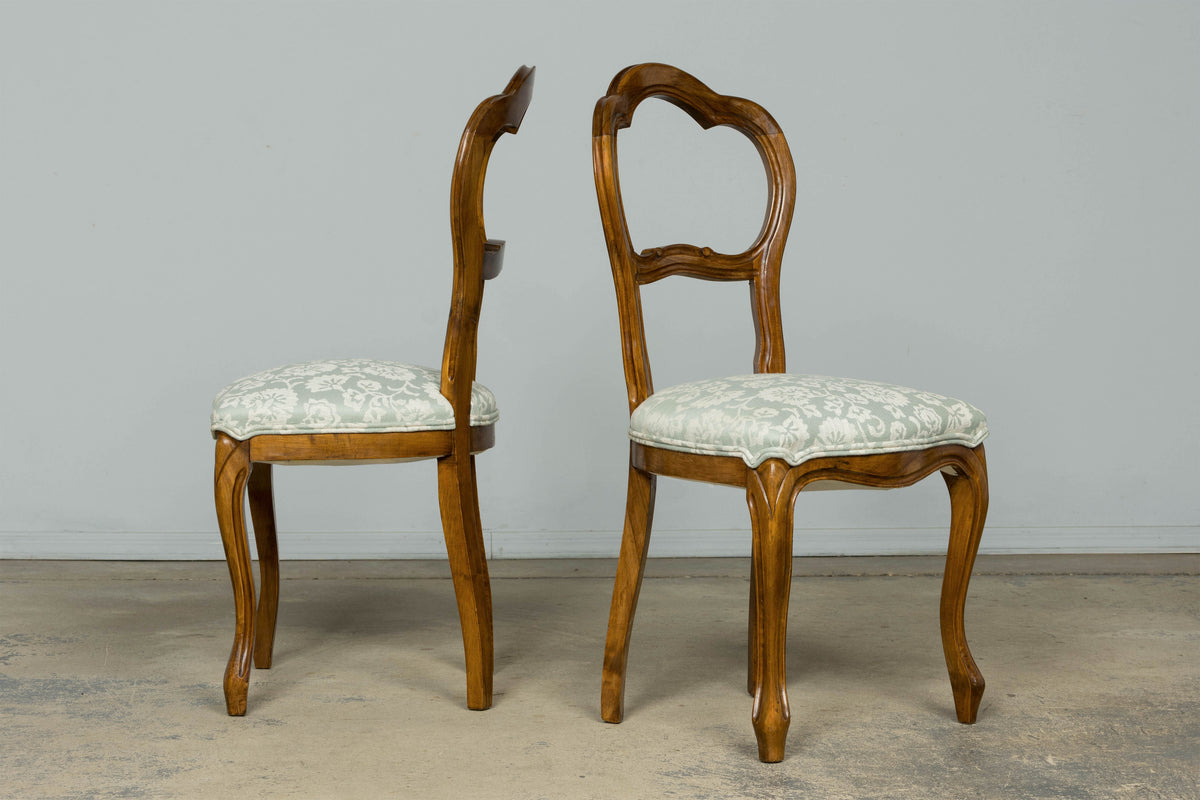 Set of 10 Antique French Louis Philippe Walnut Dining Chairs, Late 19th Century
