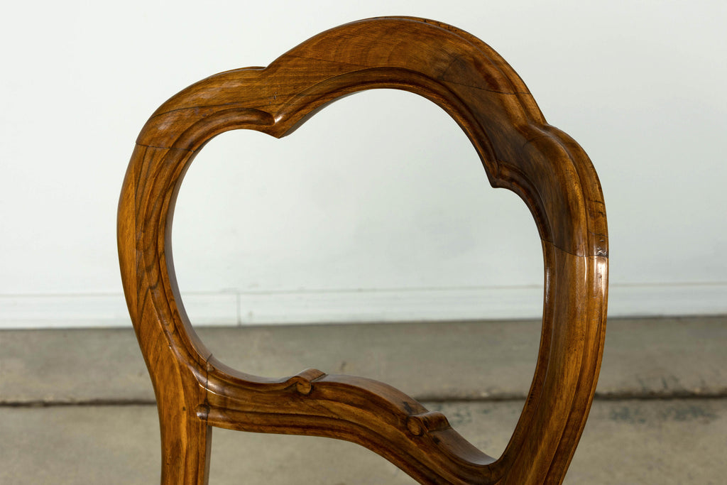 Set of 10 Antique French Louis Philippe Walnut Dining Chairs, Late 19th Century