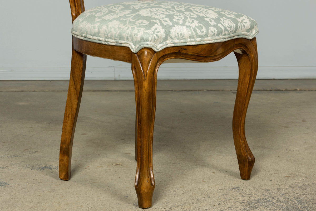 Set of 10 Antique French Louis Philippe Walnut Dining Chairs, Late 19th Century