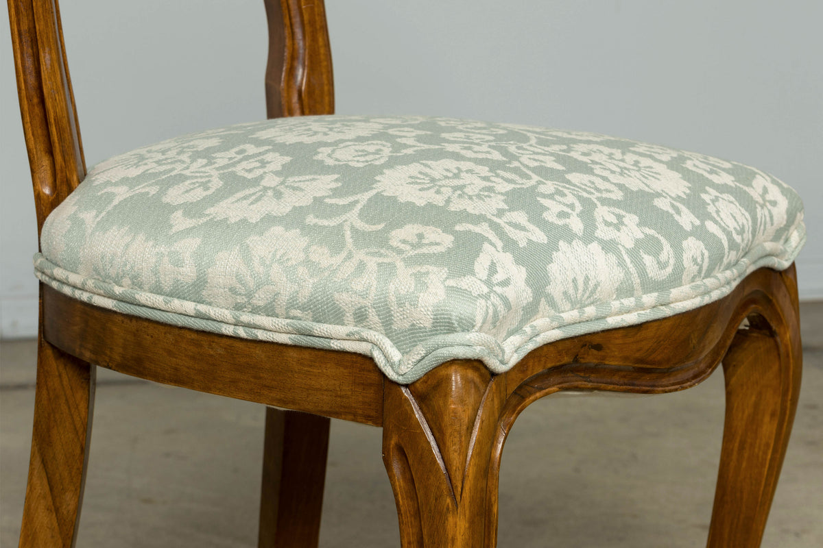 Set of 10 Antique French Louis Philippe Walnut Dining Chairs, Late 19th Century