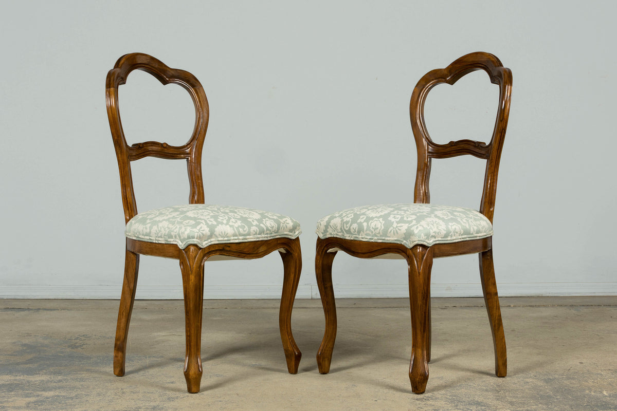 Set of 10 Antique French Louis Philippe Walnut Dining Chairs, Late 19th Century