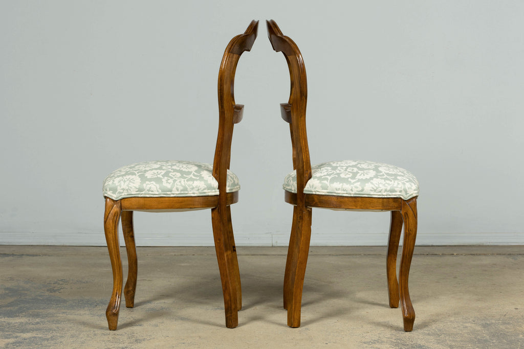 Set of 10 Antique French Louis Philippe Walnut Dining Chairs, Late 19th Century