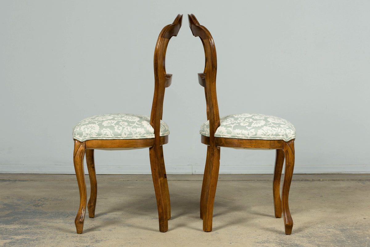 Set of 10 Antique French Louis Philippe Walnut Dining Chairs, Late 19th Century