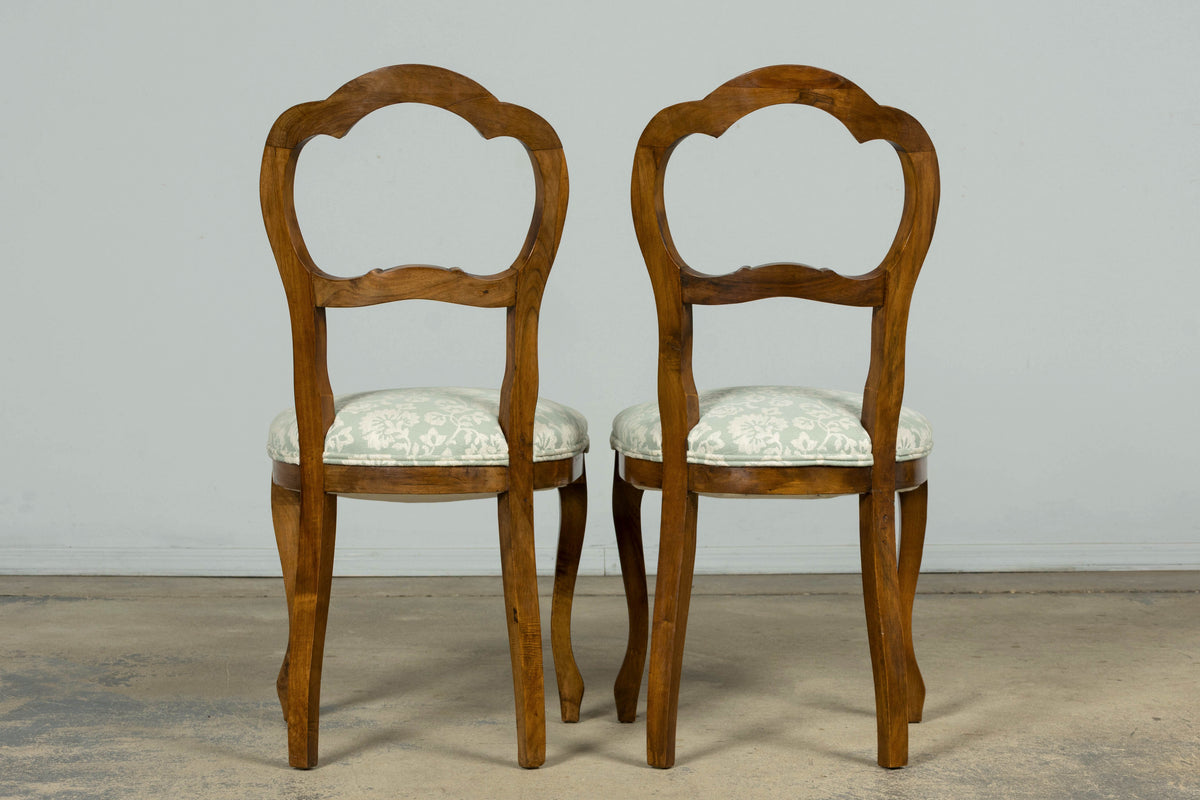 Set of 10 Antique French Louis Philippe Walnut Dining Chairs, Late 19th Century