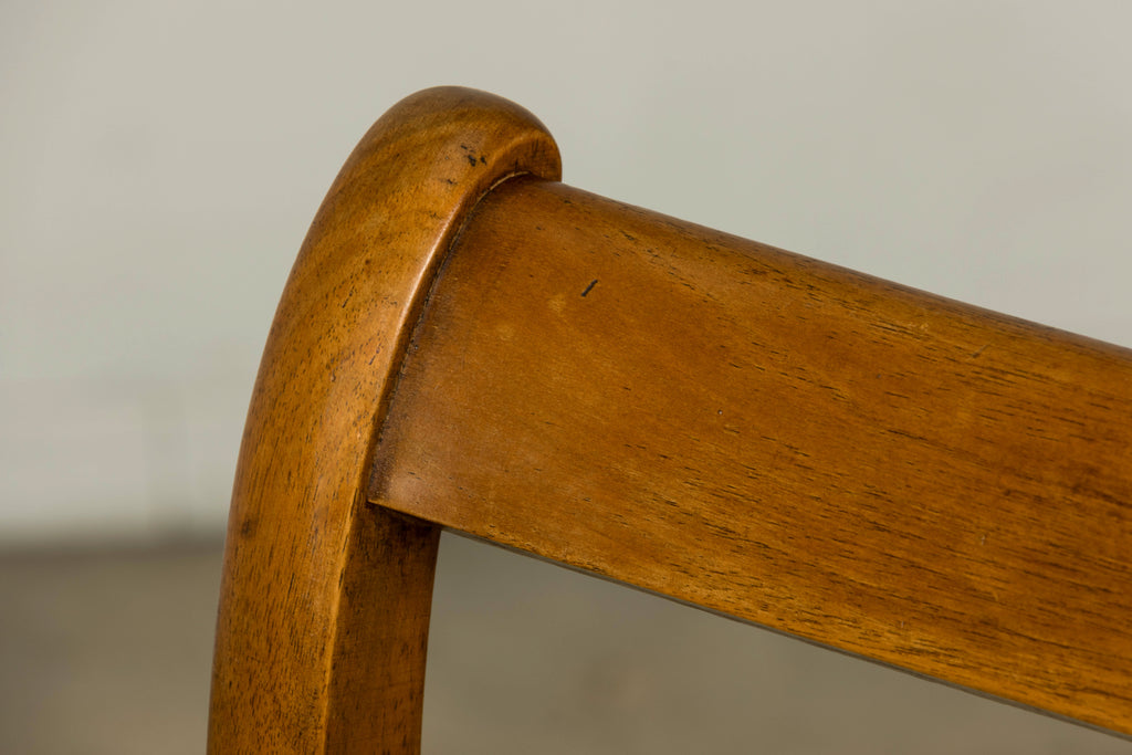 Set of 10 Mid-19th C. French Louis Philippe Walnut Dining Chairs in Yellow Linen