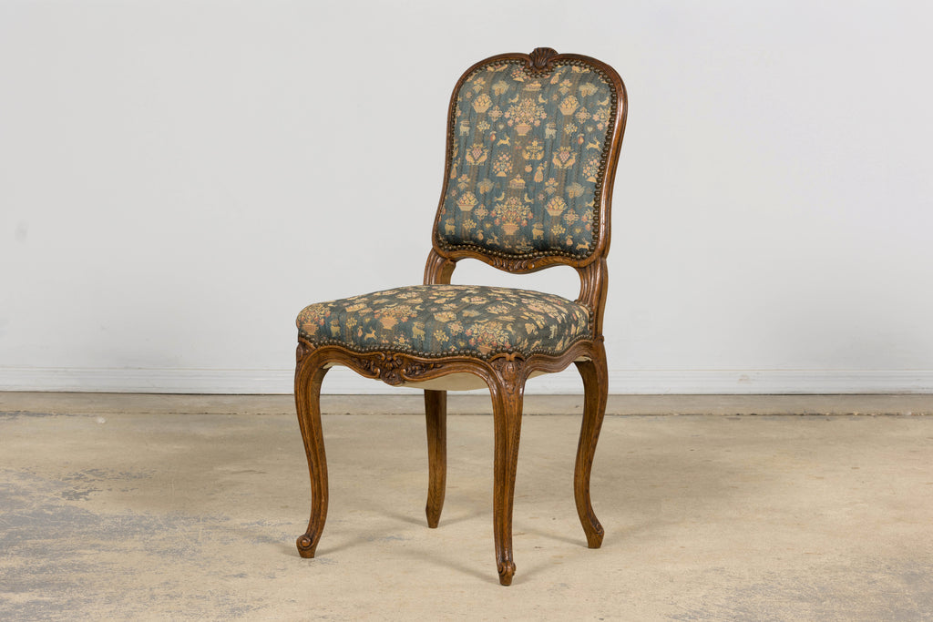 Set of 12 Late 19th Century French Provincial Louis XV Oak Dining Chairs