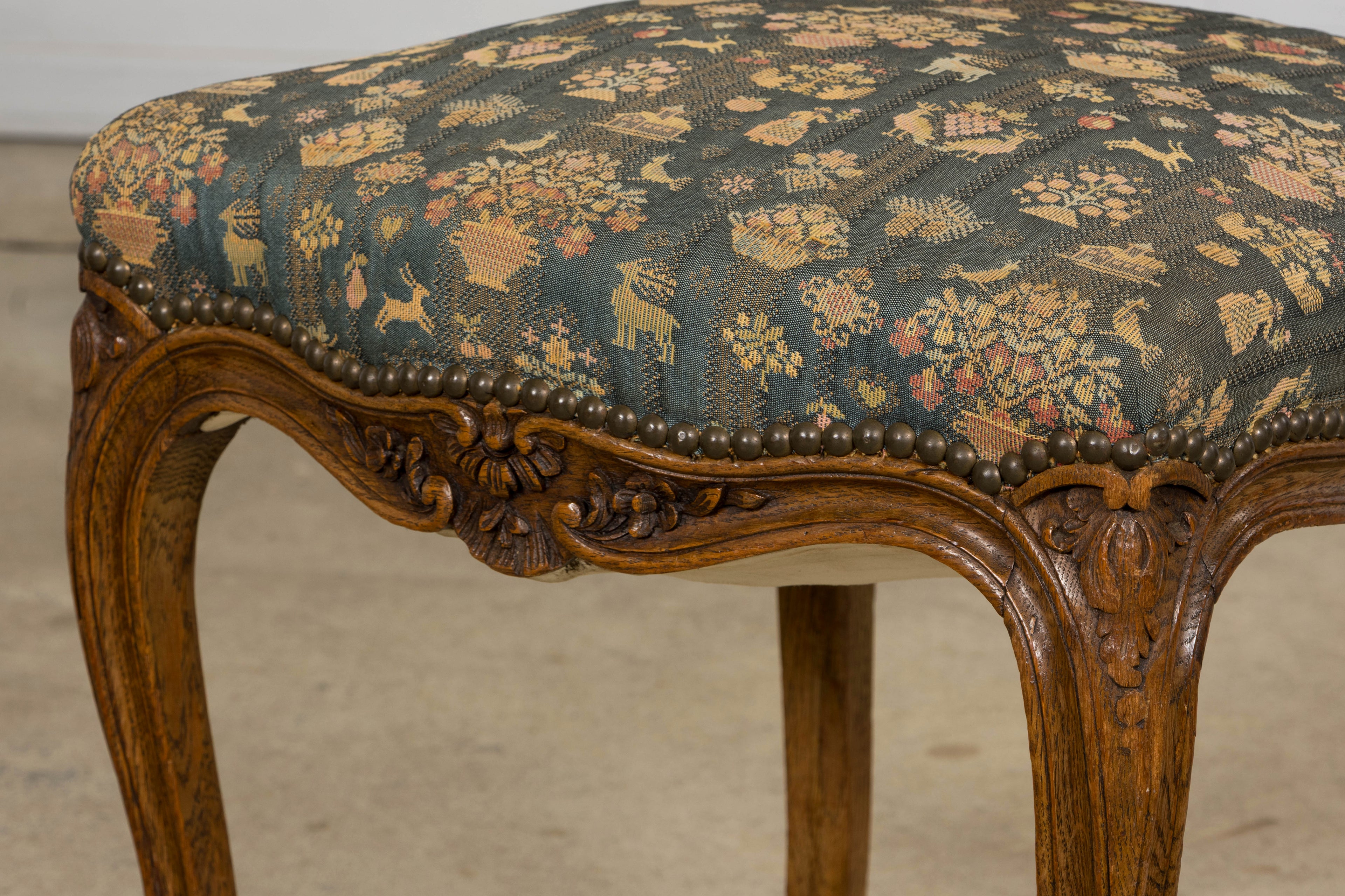 Set of 12 Late 19th Century French Provincial Louis XV Oak Dining Chairs