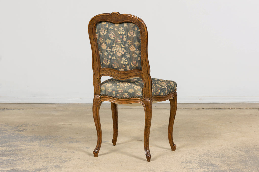 Set of 12 Late 19th Century French Provincial Louis XV Oak Dining Chairs