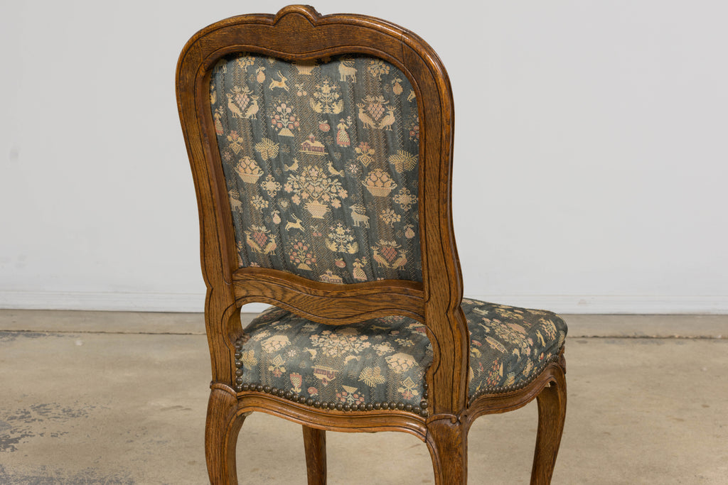 Set of 12 Late 19th Century French Provincial Louis XV Oak Dining Chairs
