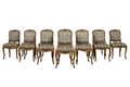 Set of 12 Late 19th Century French Provincial Louis XV Oak Dining Chairs