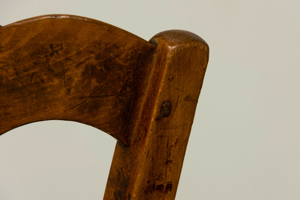 Set of 14 Mid-19th Century French Provincial Petite Maple Rush Seat Dining Chairs
