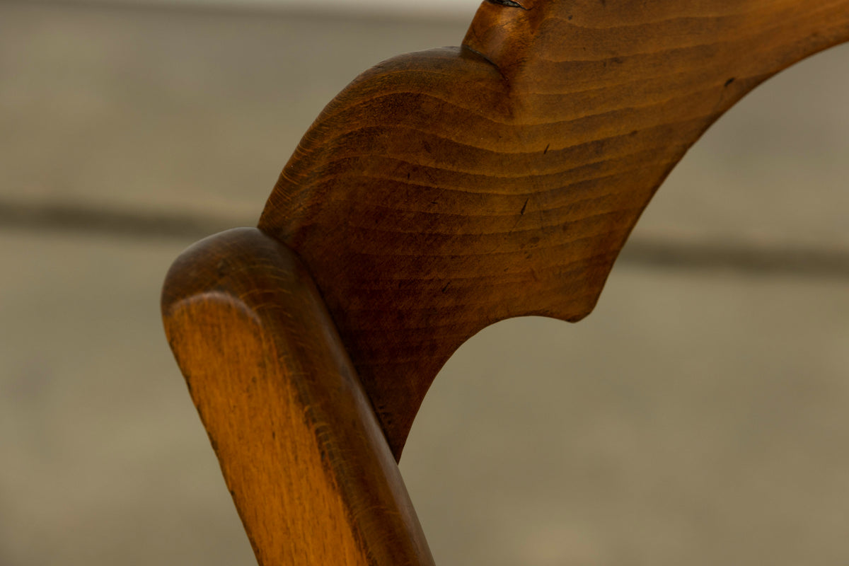 Set of 14 Mid-19th Century French Provincial Petite Maple Rush Seat Dining Chairs