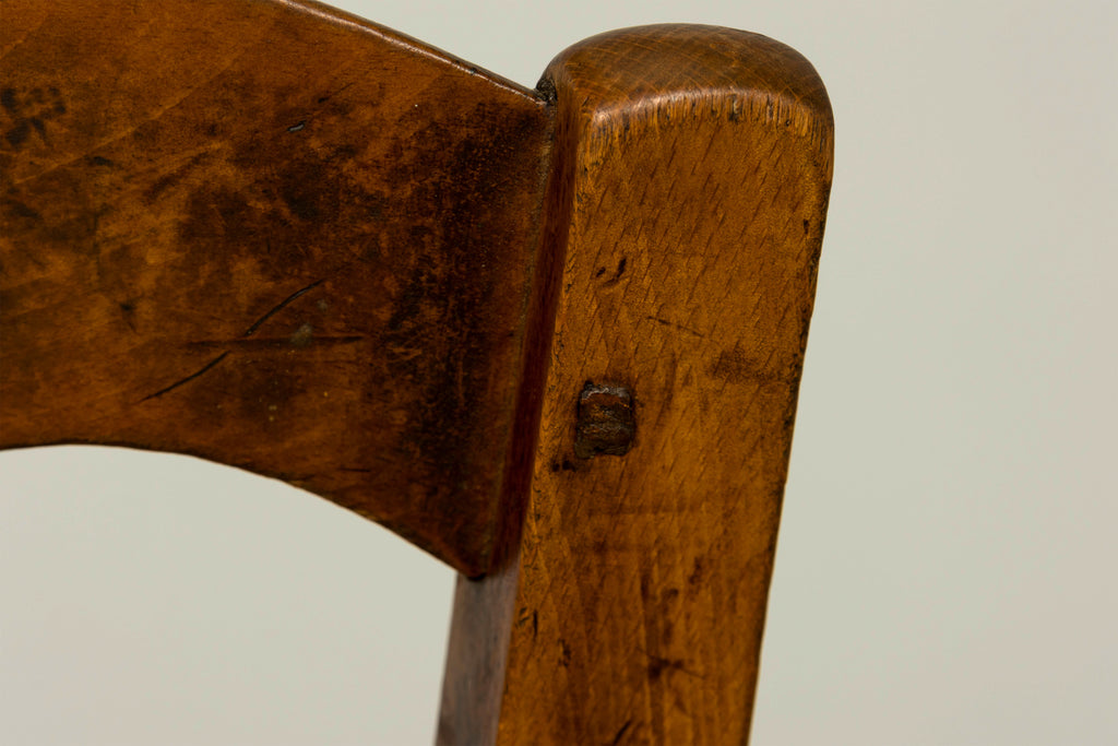 Set of 14 Mid-19th Century French Provincial Petite Maple Rush Seat Dining Chairs