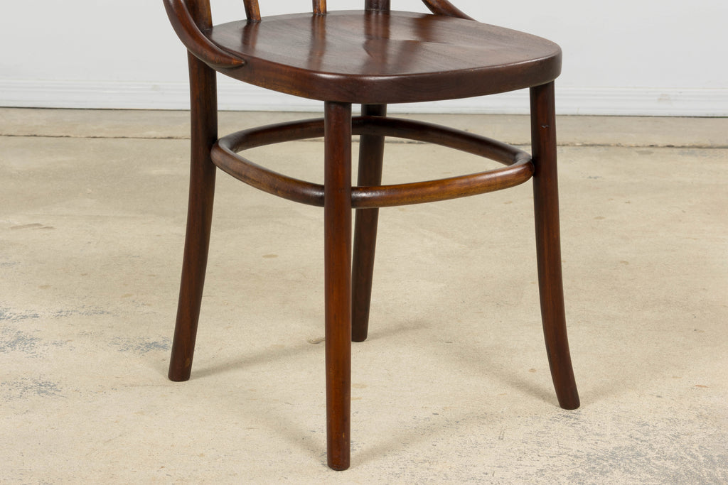 Set of 4 French Bentwood Bistro Dining Chairs, Provence, Mid-20th Century