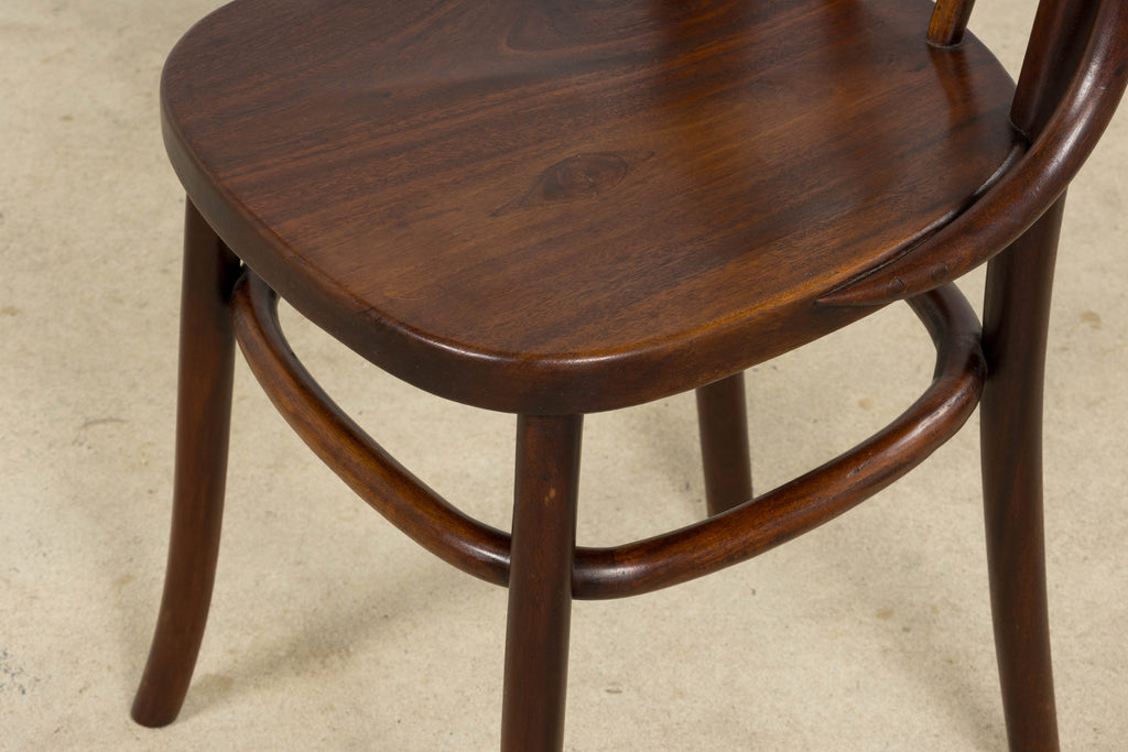 Set of 4 French Bentwood Bistro Dining Chairs, Provence, Mid-20th Century