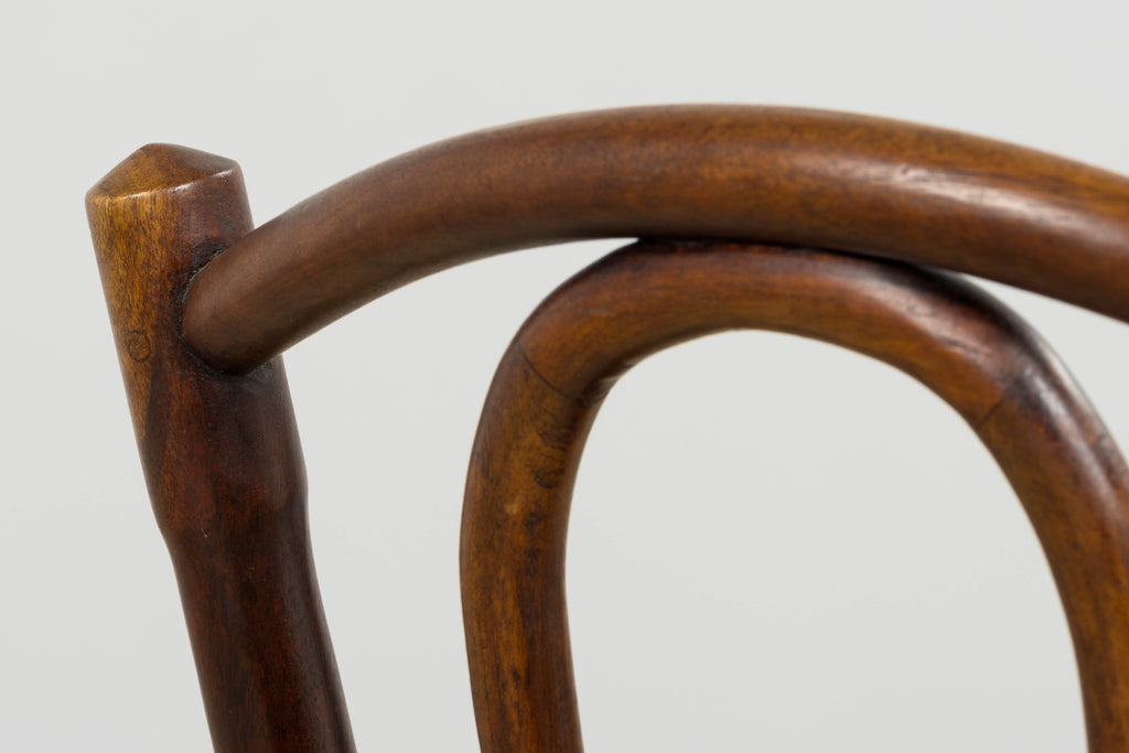 Set of 4 French Bentwood Bistro Dining Chairs, Provence, Mid-20th Century